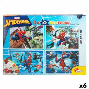 Puzzle per Bambini Spider-Man Double-face 4 in 1 48 Pezzi 35 x 1,5 x 25 cm (6 Unità)