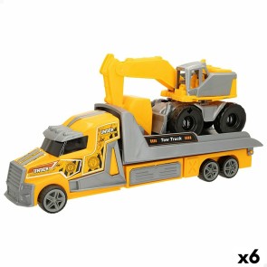 Camion Porta-veicoli e Macchinine a Frizione Colorbaby 36 x 11 x 10 cm (6 Unità)