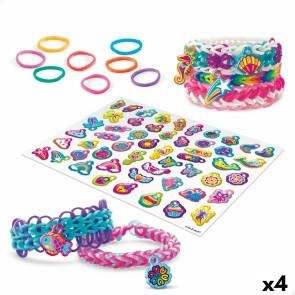 Kit per Creare Braccialetti Cra-Z-Art Shimmer 'n Sparkle sirenas unicornios Plastica 33 x 2,5 x 5 cm (4 Unità)