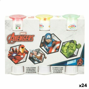 Set di soffiatori di bolle The Avengers 3 Pezzi 60 ml (24 Unità)
