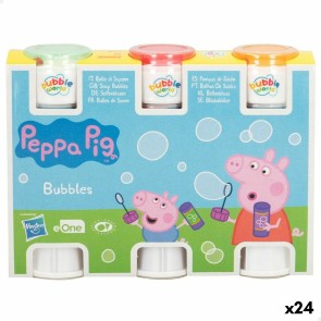 Set di soffiatori di bolle Peppa Pig 3 Pezzi 60 ml (24 Unità)