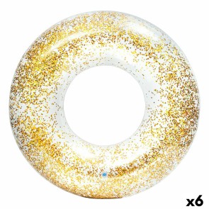 Salvagente Gonfiabile Donut Intex Trasparente Porporina Ø 119 cm (6 Unità)