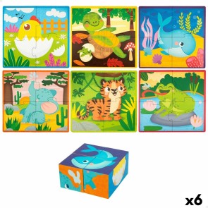 Puzzle 3D Lisciani animali 4 Pezzi 22 x 23 x 1 cm (6 Unità)