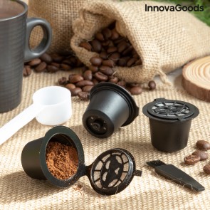 Set di 3 capsule da Caffè Riutilizzabili Recoff InnovaGoods