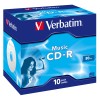 CD-R Verbatim Music 10 Unità 80' 700 MB 16x (10 Unità)