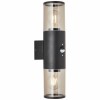 Applique da Parete Brilliant Sergioro Esterno Rilevatore di Movimento Nero 20 W