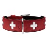 Collare per Cani Hunter Swiss Rosso/Nero (24-28.5 cm)