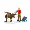 Playset Schleich Tyrannosaurus Rex Attack 41465 5 Pezzi