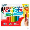 Set di Pennarelli Carioca JUMBO Multicolore 12 Pezzi (24 Unità)
