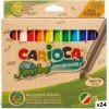 Set di Pennarelli Carioca Jumbo Eco Family Multicolore 24 Pezzi (24 Unità)