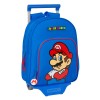 Trolley per la Scuola Super Mario Play Azzurro Rosso 28 x 34 x 10 cm