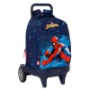 Trolley per la Scuola Spider-Man Neon Blu Marino 33 X 45 X 22 cm
