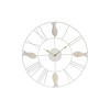 Orologio da Parete DKD Home Decor 39 x 3,5 x 39 cm Metallo Marrone Bianco Legno MDF Mediterraneo Pesci