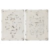 Decorazione da Parete Home ESPRIT Bianco Neoclassico Decapaggio 58 x 4,5 x 78 cm (2 Unità)