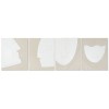 Quadro Home ESPRIT Bianco Beige Astratto Scandinavo 40 x 3 x 50 cm (4 Unità)