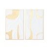 Decorazione da Parete Home ESPRIT Bianco Dorato Moderno 48 x 2,5 x 80,5 cm (2 Unità)