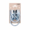 Parcheggio per cani EDM Argentato Distintivo Cromato Anelli 70 x 45 mm (2 Unità)