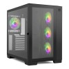 Case computer desktop ATX Nox NXHUMMERASTRABK Ventilatore x 4 Nero