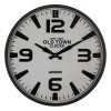 Orologio da Parete Bianco Nero Ferro 46 x 46 x 6 cm
