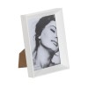 Cornice Portafoto Bianco Legno Cristallo 12 x 2,5 x 17 cm