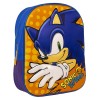 Zaino Scuola 3D Sonic Arancio Azzurro 25 x 31 x 9 cm