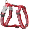 Imbracatura per Cani Red Dingo Union Jack 25-39 cm Rosso