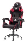 itek Gaming Chair RHOMBUS FF10 - Tessuto, Doppio Cuscino, Schienale Reclinabile, Nero Rosso