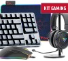 Kit Gaming - Tastiera X50 + Mouse G61+ Mouse Pad L RGB E1 + Cuffie H500