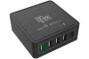 Caricabatteria da tavolo da 60W, 13.2A(2x3A, 3x2.4A) con 5 porte: 1xUSB-C PD, 3xUSB  Smart, 1xQC3.0, Smart IC