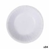 Set di piatti Algon Monouso Bianco Cartone 450 ml (24 Unità)