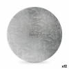 Base per torta Algon Argentato 40 x 40 x 1,5 cm Rotondo (12 Unità)