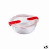 Porta pranzo Ermetico Pyrex Cook&heat 1,1 L 21 x 18 x 7 cm Trasparente Vetro (5 Unità)