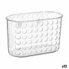 Portaoggetti da Doccia 19,3 x 12 x 9 cm Trasparente Plastica PVC (12 Unità)