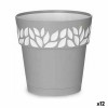 Vaso Autoirrigante Stefanplast Cloe Grigio Plastica 19 x 19 x 19 cm (12 Unità)