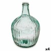 Bottiglia Righe Decorazione 16 x 29,5 x 16 cm Trasparente (4 Unità)