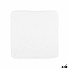 Tappetino Antiscivolo da Doccia Bianco PVC 53 x 52,5 x 1 cm (6 Unità)