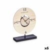 Orologio da Tavolo Palle Nero Metallo Legno MDF 20,5 x 26,5 x 7 cm (6 Unità)