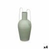 Vaso Con manici Verde Acciaio 24 x 45 x 18 cm (4 Unità)