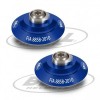 Set di clip per casco Bell HANS Azzurro FIA 8858-2010