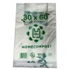 Shopping Bag Bianco Biodegradabile 200 Unità 30 x 60 cm