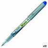 Penna a inchiostro liquido Pilot V Pen Monouso Penna per Calligrafia Azzurro Acciaio 0,4 mm (12 Unità)