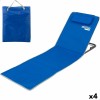 Tappetino Aktive Reclinabile 147 x 55 x 48 cm PVC 600D Azzurro Acciaio Spugna (4 Unità)