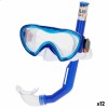 Occhialini da Snorkeling e Boccaglio AquaSport Per bambini (12 Unità)