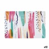 Vassoio per aperitivi Quid Acuarela Rosa 30 x 20 x 2 cm (12 Unità)