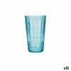 Bicchiere di acqua Quid Gaia Turchese Plastica 600 ml (12 Unità)