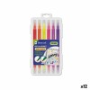 Set di Pennarelli Bismark LETTERING Multicolore 12 Pezzi (12 Unità)
